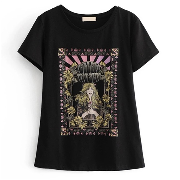 CLOSEOUT SALE!LAST ONE! New! Stevie Nicks “Follow the Sun” tee - Picture 3 of 5